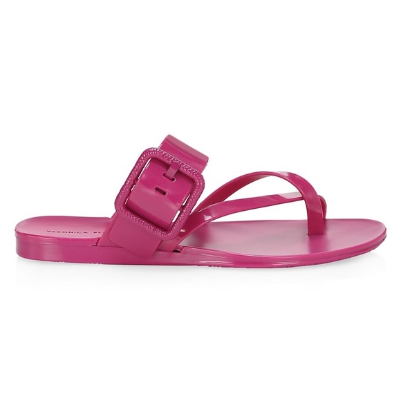 NEW❗️Veronica Beard Salva Jelly Orchid Sandal - Picture 7 of 15